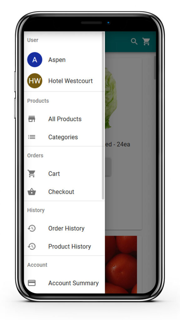 Canopy’s eCommerce module mobile